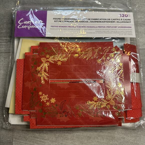 Crafters Companion Frame Cardmaking Kit Festive Wonder - Picture 1 of 3